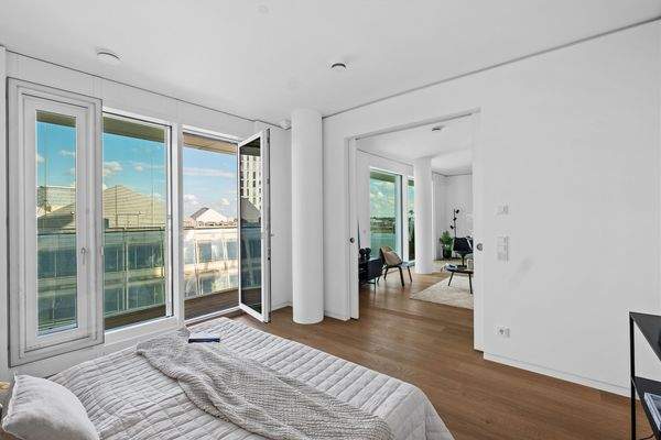 Blick aus dem Schlafzimmer 