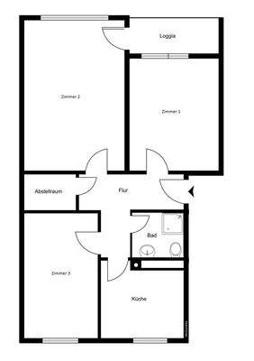 Grundriss - nicht maßstabsgetreu