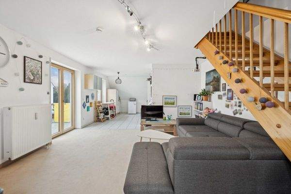 Wohnzimmer Blick in Küche