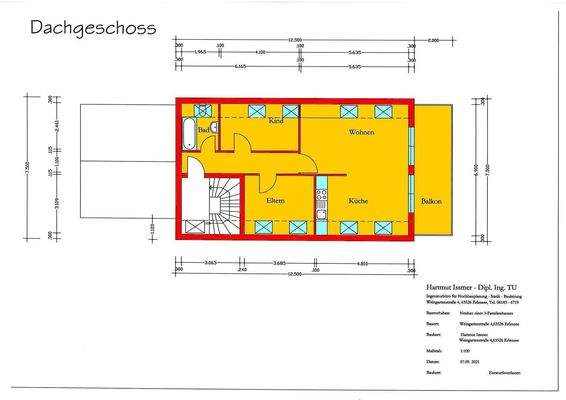 Dachgeschoßgrundriss