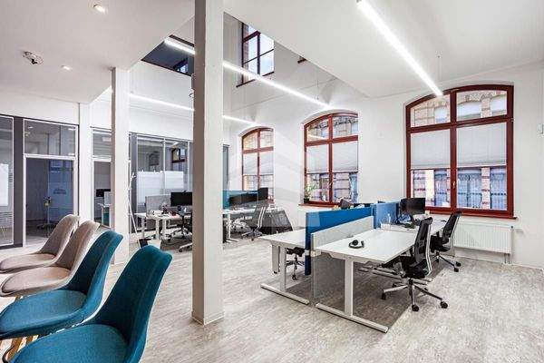 Bürofläche mit Atrium