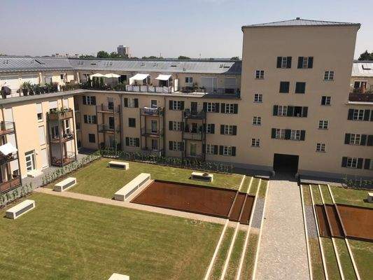 Blick zur Dachterrasse