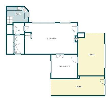 Grundriss EG Haus hinten