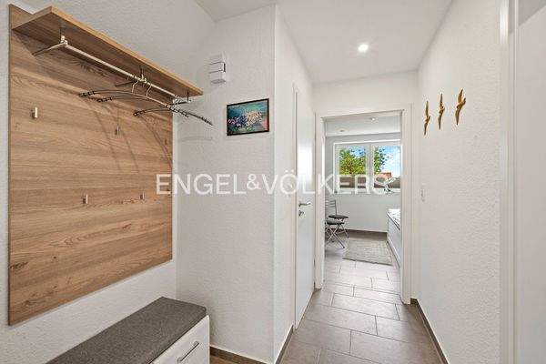 Diele mit Garderobe im Dachgeschoss