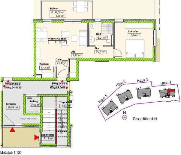 Wohnen am Bädleweg Lahr- Wohnung im Erdgeschoss