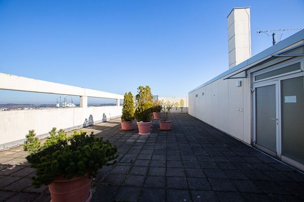 Entspannen ein Stockwerk über der Wohnung