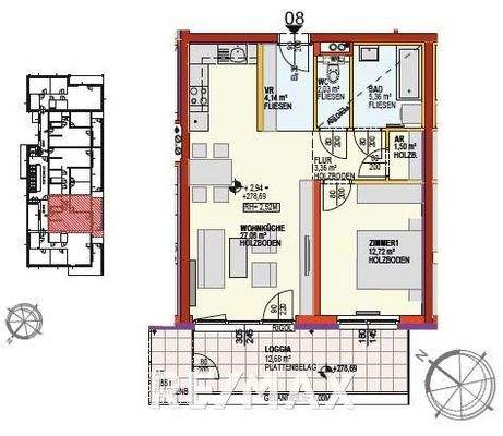 Stiege 1_Top 8, Finanz.-Beitrag: €29.415,-