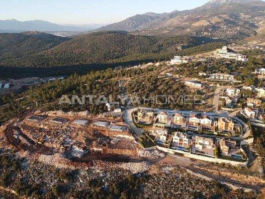 Sea and Nature-View Plots with Construction Permit in Kas Kalkan