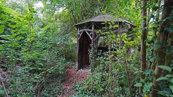 idyllisch und verwunschener Freisitz - fast wie im Märchenwald