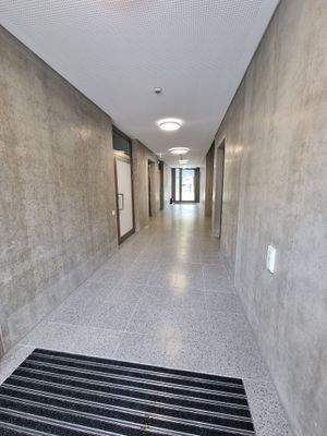 Sichtbeton Flur / Treppenhaus mit Fahrstuhl