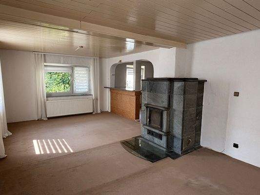 Wohnzimmer mit Kamin