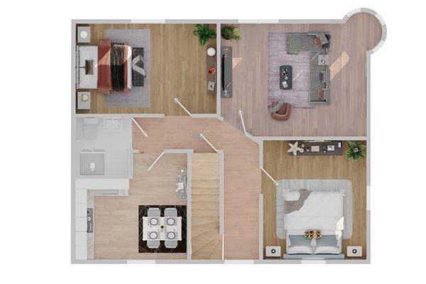 ZFH - Grundriss (EG und) OG