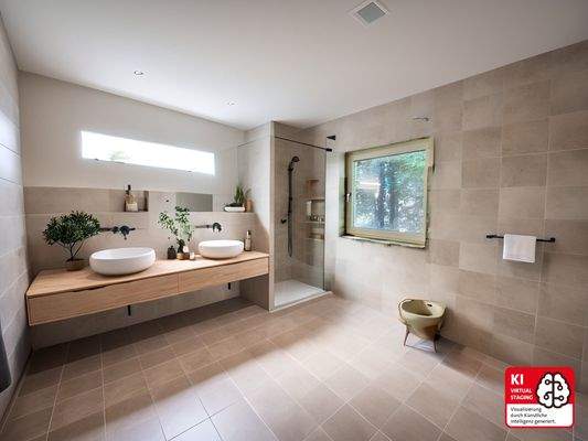 Visualisierung Badezimmer Ansicht I