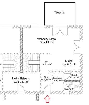 Grundriss Erdgeschoss