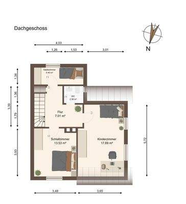 Grundriss Dachgeschoss