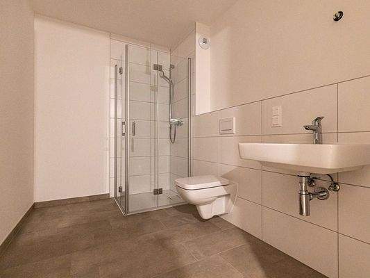 Beispielwohnung Bad mit Dusche
