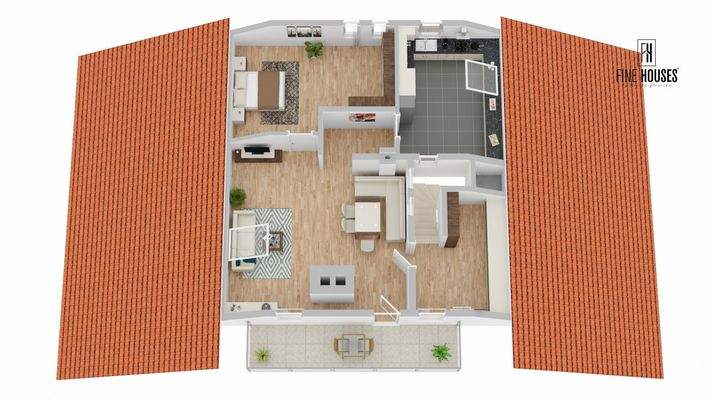 Dachgeschoss Wohnung 1