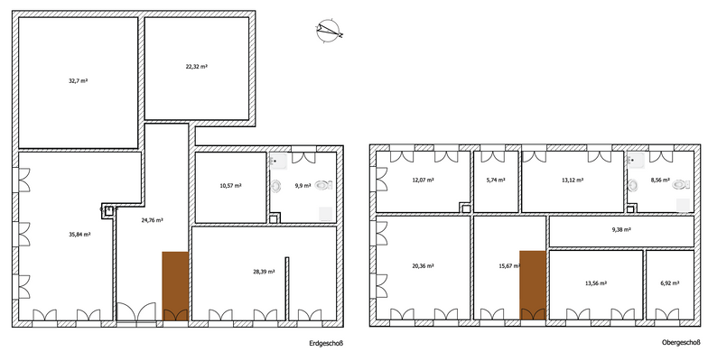 Grundrisse EG und OG