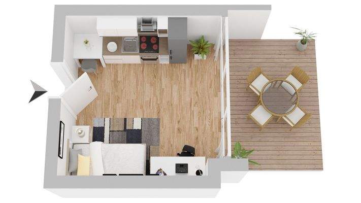 Grundriss Zimmer Nr. 4