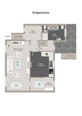 Grundriss Erdgeschoss 