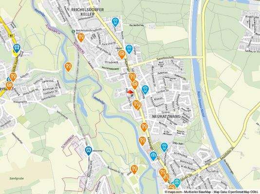 Geolyzer Kartenausschnitt