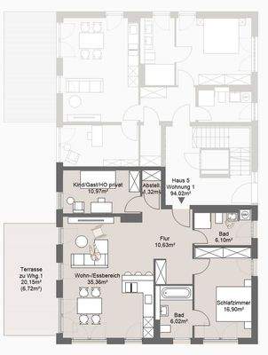 Erdgeschosswohnun Whg. 1