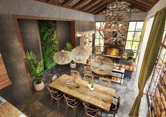 Single-Floor Stone Houses in Green Area in Mugla Milas