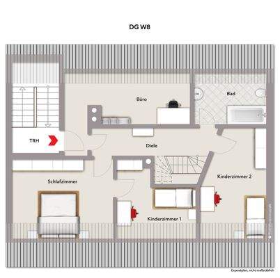 Grundriss Wohnung 8 DG