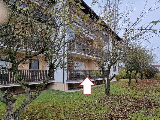 Balkonansicht (Pfeil)