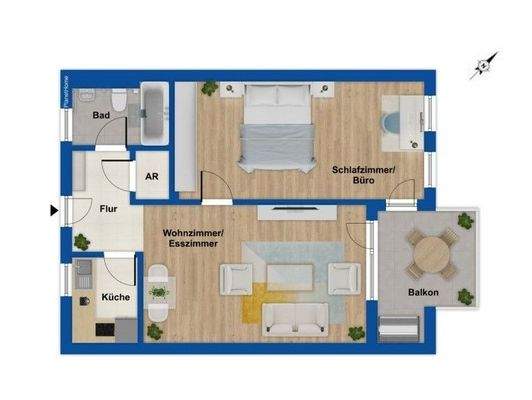 Grundriss - 1. Obergeschoss