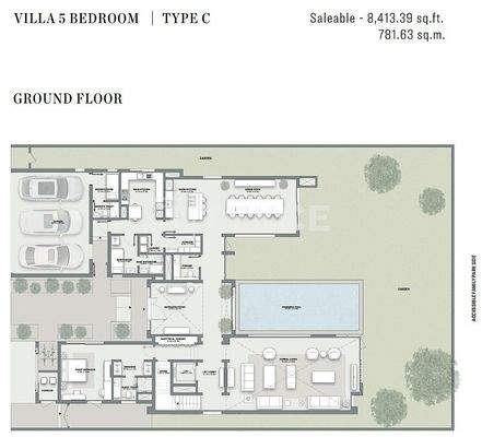 Detached Villas with Private Pools in the Central Location in Dubai