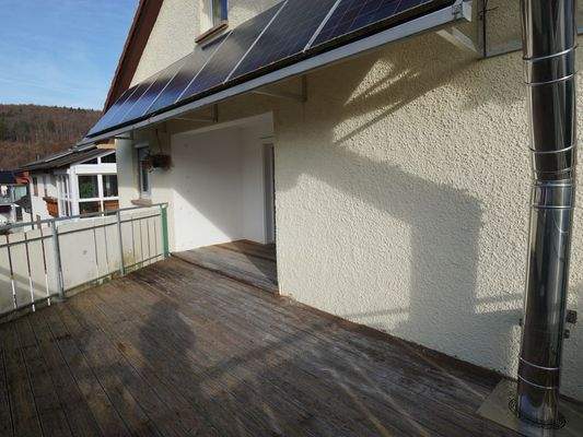 Große Terrasse im OG