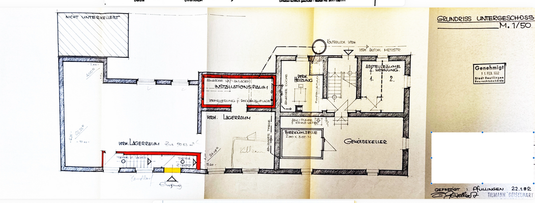 Grundriss Untergeschoss