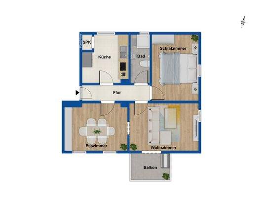 Grundriss Obergeschoss