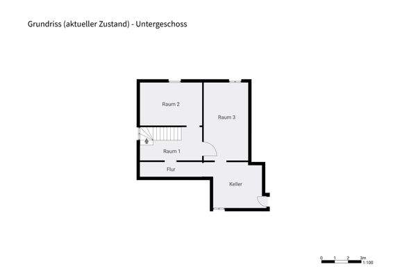 Grundriss - aktueller Zustand UG