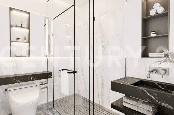 Badezimmer mit Tageslichtfenster