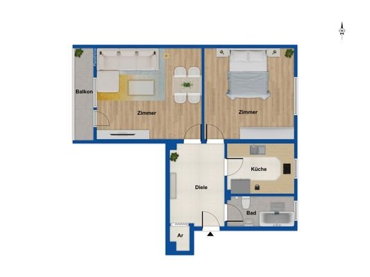 Grundriss Wohnung