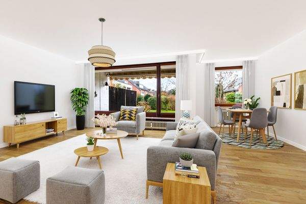 Wohnzimmer- (KI generiert)