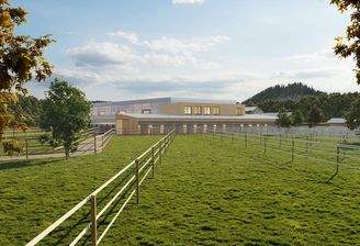 Projektierte Reithalle