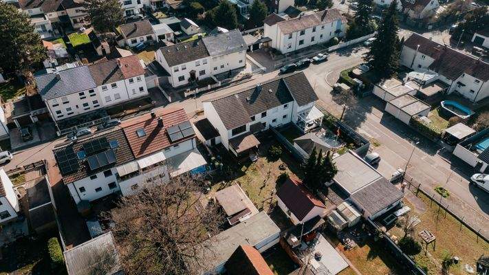 Vogelperspektive Garten
