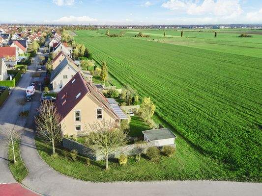 Das Haus aus der Vogelperspektive