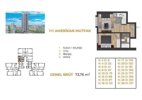 Apartments in a Complex in an Advantageous Location in Esenyurt
