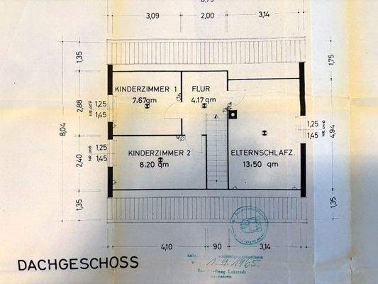 Grundriss Dachgeschoss