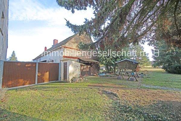 Blick auf das Grundstück