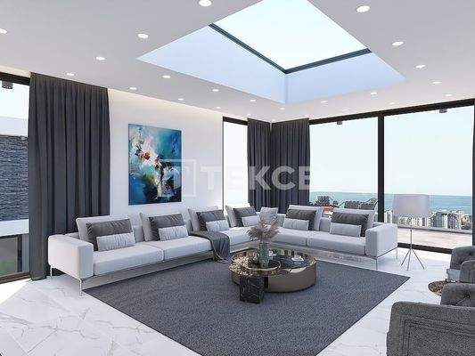 Stylish Sea View Villas with Pool in Alanya Kargıcak