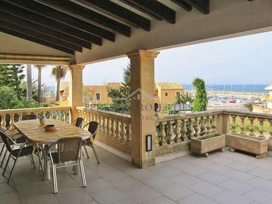 terrace with sea view