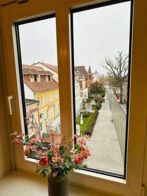 Wohnzimmer Blick aus Fenster