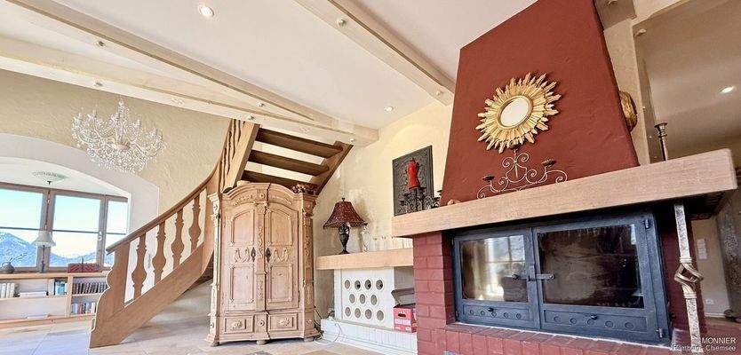 Der Kamin im Wohnbereich