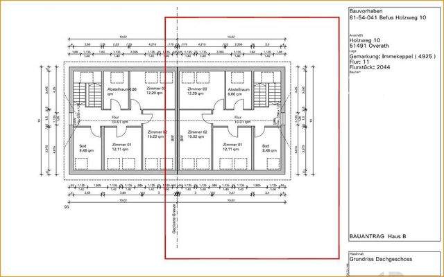 Grundriss Dachgeschoss