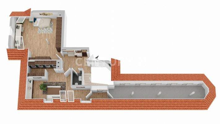 Grundriss obere Etage